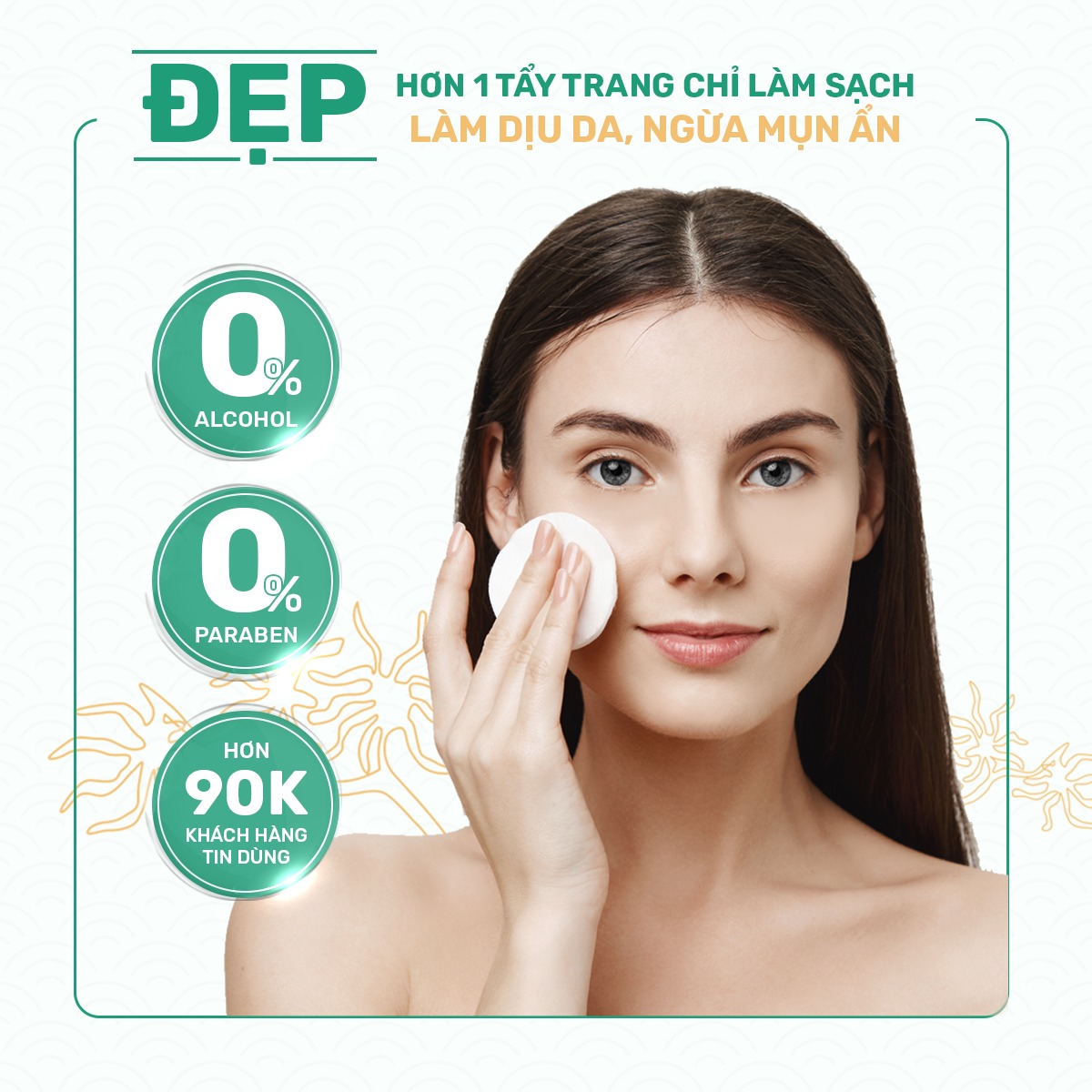 Tẩy Trang Derladie Cleansing Water Witch Hazel Làm Sạch Ngừa Mụn Trên Da 500ml