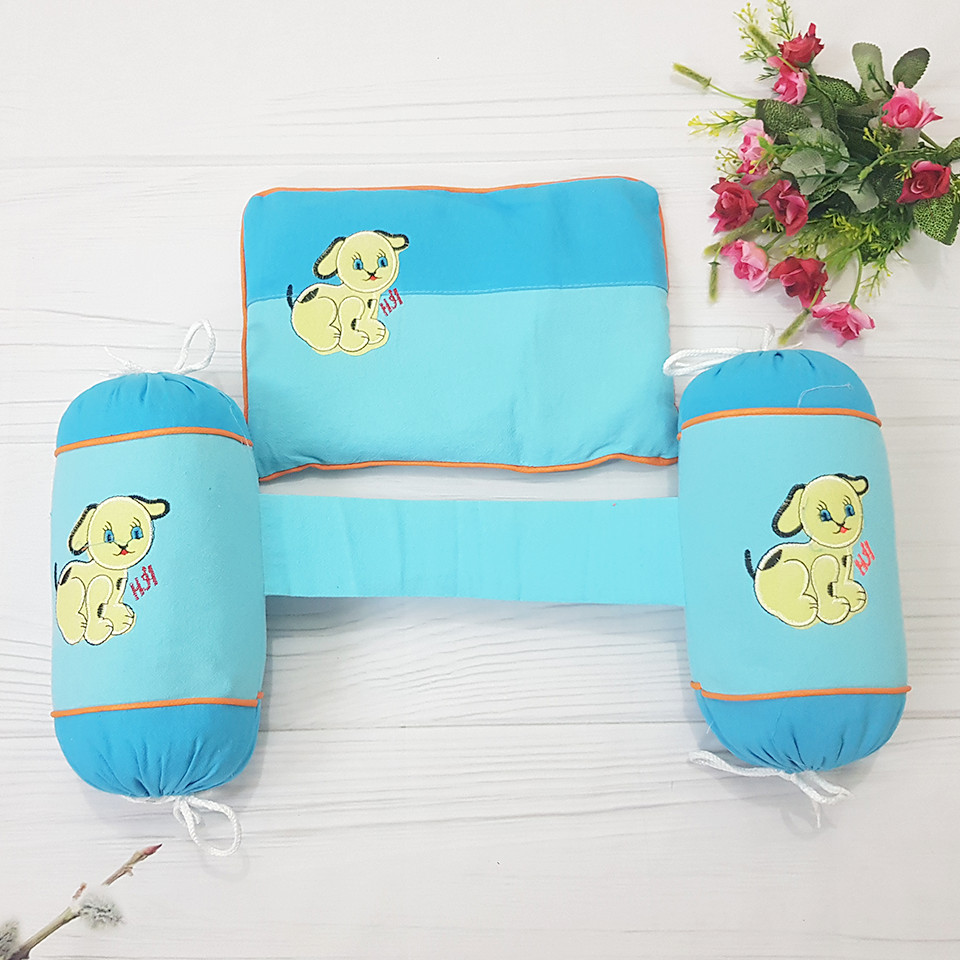 Bộ gối chặn kèm gối vỏ đỗ cho bé