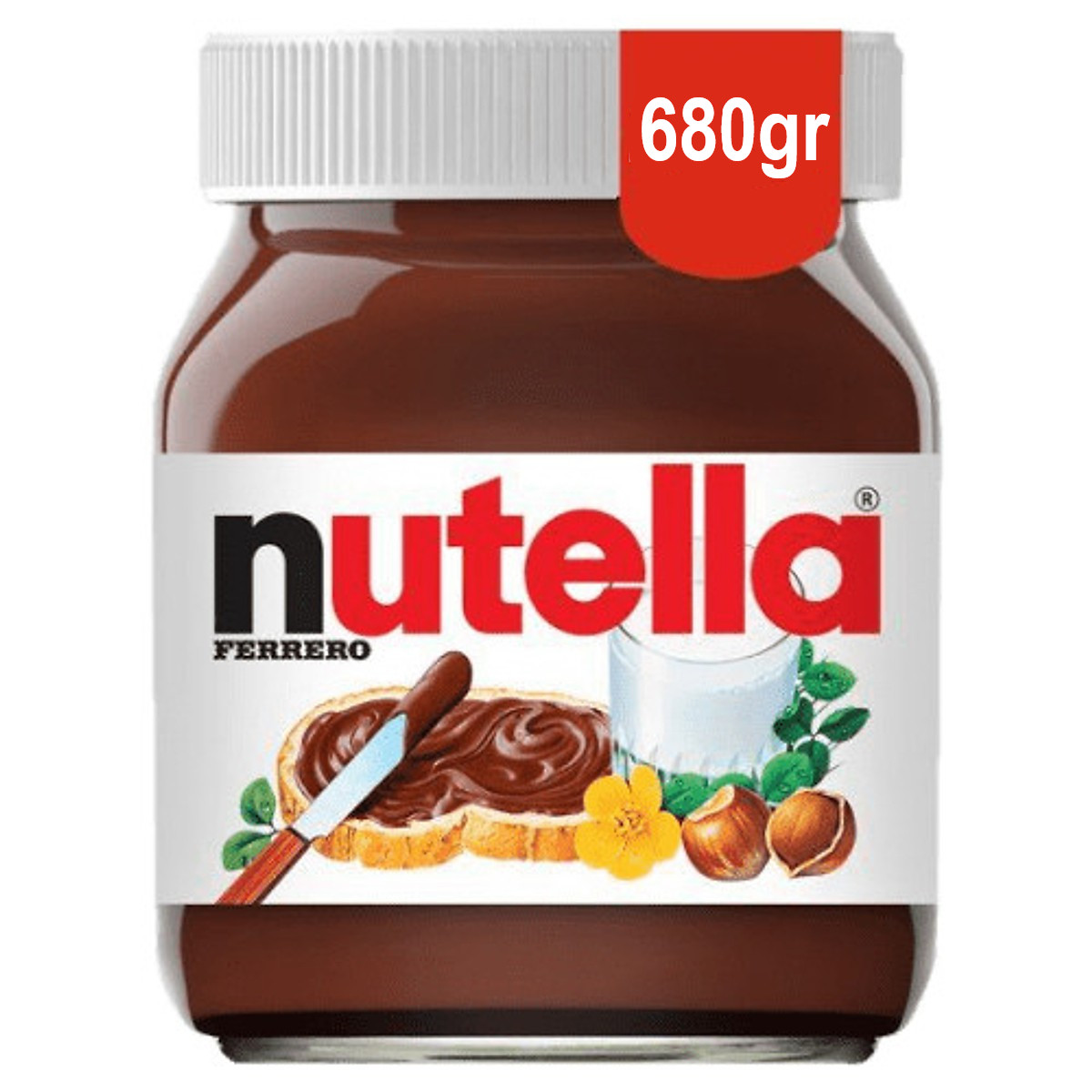 Bơ hạt phỉ phết Cacao Nutella hủ nhựa 680gr (Size lớn)