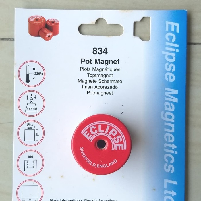 Nam châm Alnico Eclipse 834 phi 35x30mm M6