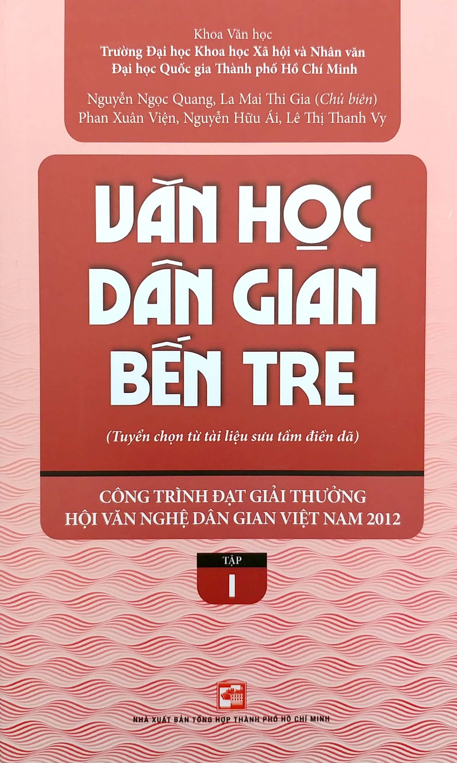 Văn Học Dân Gian Bến Tre - Tập 1