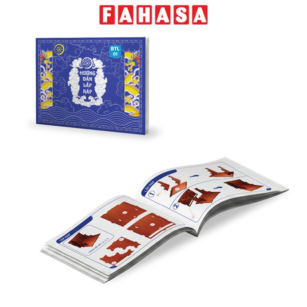 Mô Hình DIY - Bục Gỗ Tam Cấp Đài Tụ Tam Lộc - Manihum BTL-01