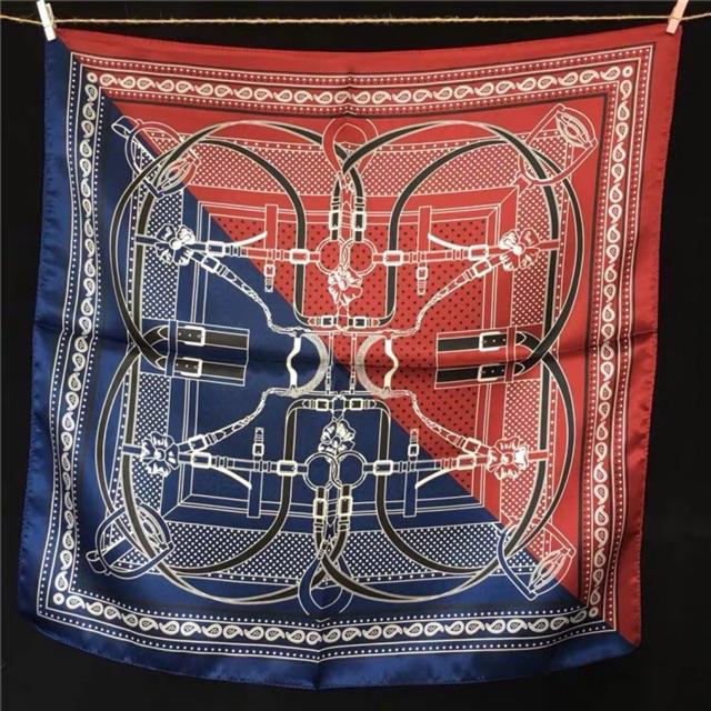 Khăn turban lụa vuông size 55x55cm choàng cổ lụa siêu dễ thương