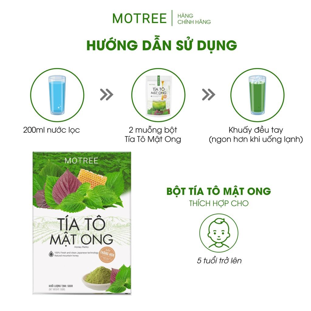 Bột tía tô mật ong MOTREE sấy thăng hoa công nghệ Nhật Bản 54gr