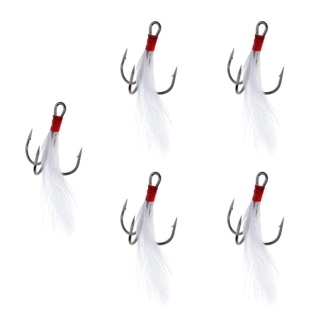 Saltwater Fishing Lure Bait Fishing Sequins Lures Rig Hook Tackle w/Feathers