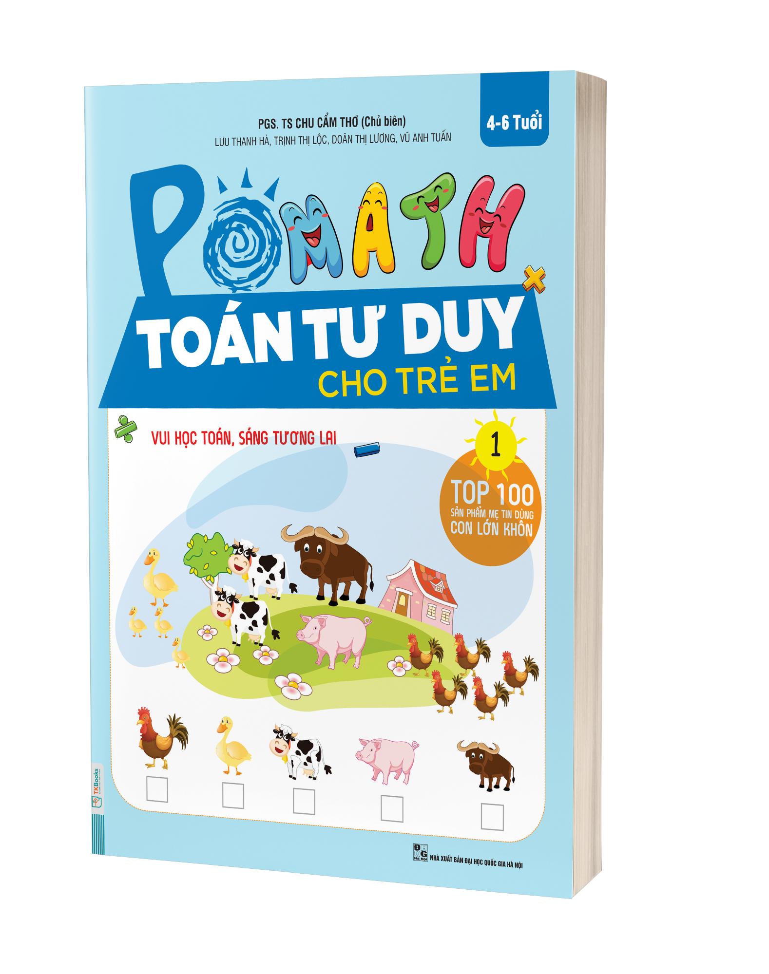 Combo Trọn Bộ Sách PoMath - Toán Tư Duy Cho Trẻ Em 4-6 Tuổi (6 cuốn)