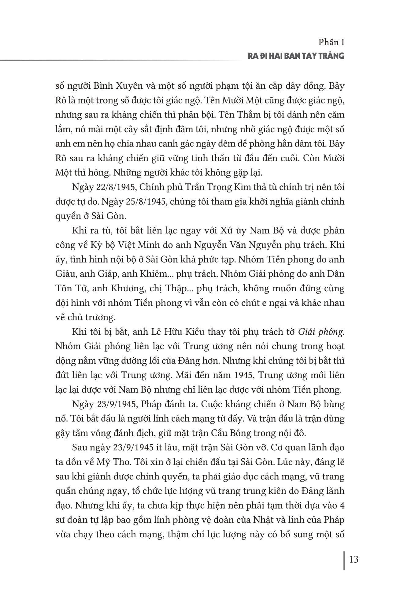 Sách - Hồi Ký Thượng Tướng Trần Văn Trà - Hành Trình Từ “Ra Đi Hai Bàn Tay Trắng” Đến “Trở Về Một Dải Giang San” Và Những Trang Bản Thảo Còn Dang Dở