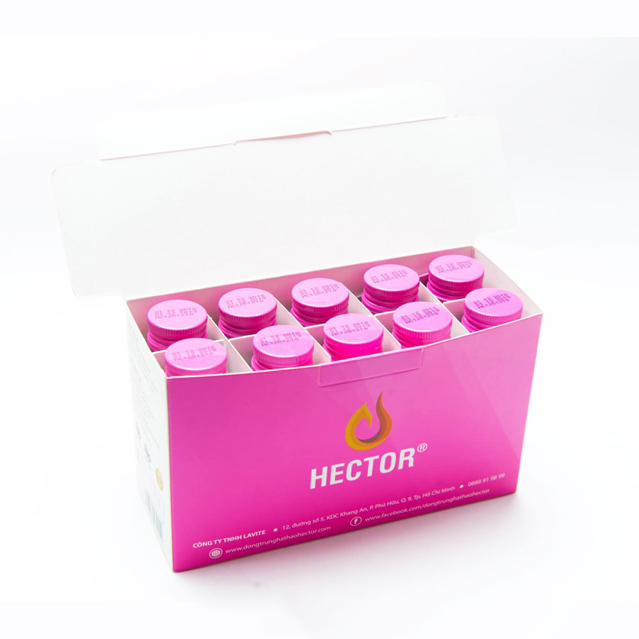 (100 Chai x 50ml ) Nước Uống Đông trùng hạ thảo Hector (Date mới) trẻ hóa nhanh và trắng da