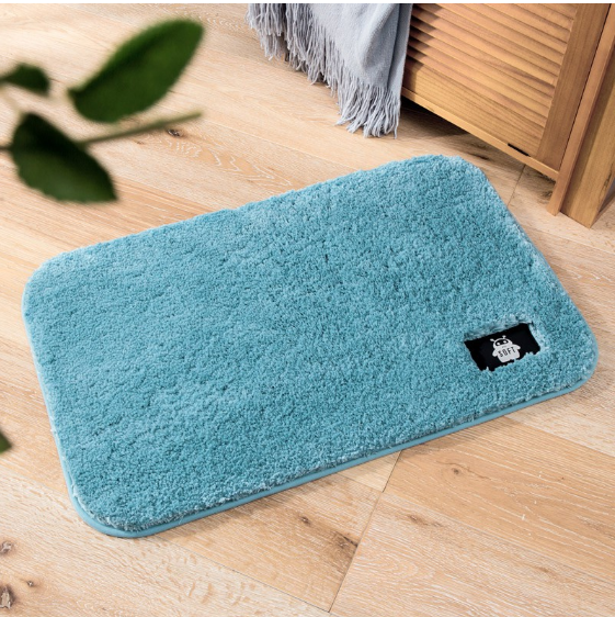 Thảm lau chân len mịn hình bàn chân thấm hút tốt size 38*58, thảm nhà tắm, phòng khách GD701-TBanChan