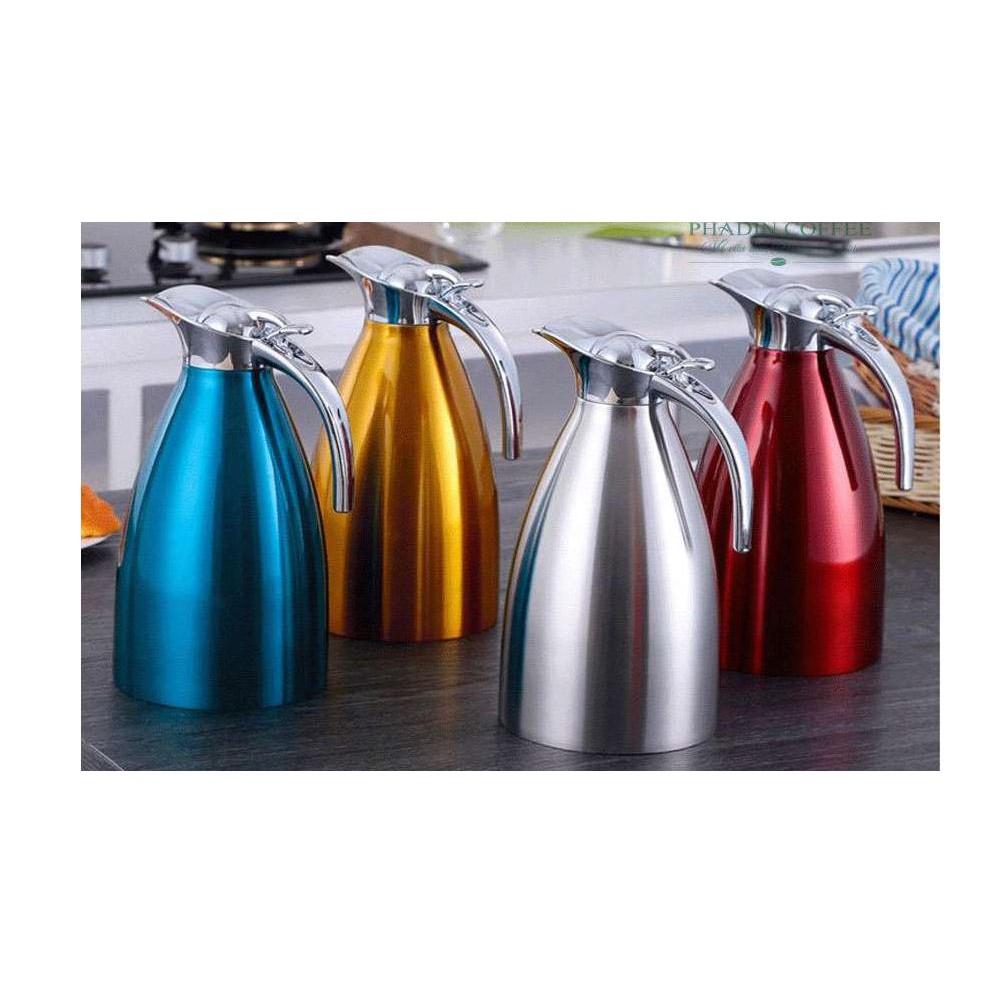 Bình Đựng Nước Inox 2 Lít Cao Cấp Sang Trọng - Mvn Coffee