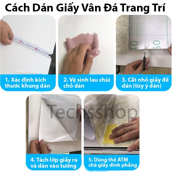 Giấy Dán Tường Vân Đá Trang Trí Cho Nhà Bếp, Nhà Tắm Kích Thước Khổ 3mx60cm