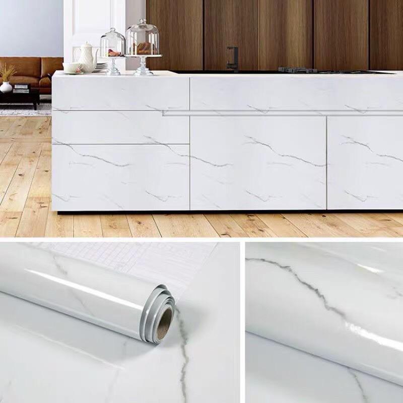 Giấy dán tường 5Mx60CM Giấy dán bếp vân đá MARBLE Giấy dán tường bếp chịu nhiệt chống dầu mỡ chống nước TRÁNG-NHÔM