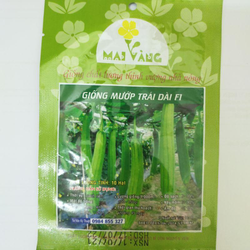 Hạt giống mướp hương xanh trái dài lai f1 , đóng gói 1gr
