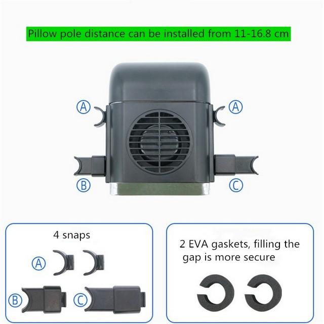 Quạt lưng ghế ô tô cho chuyến đi đường dài cho chuyến đi đường dài (trắng)