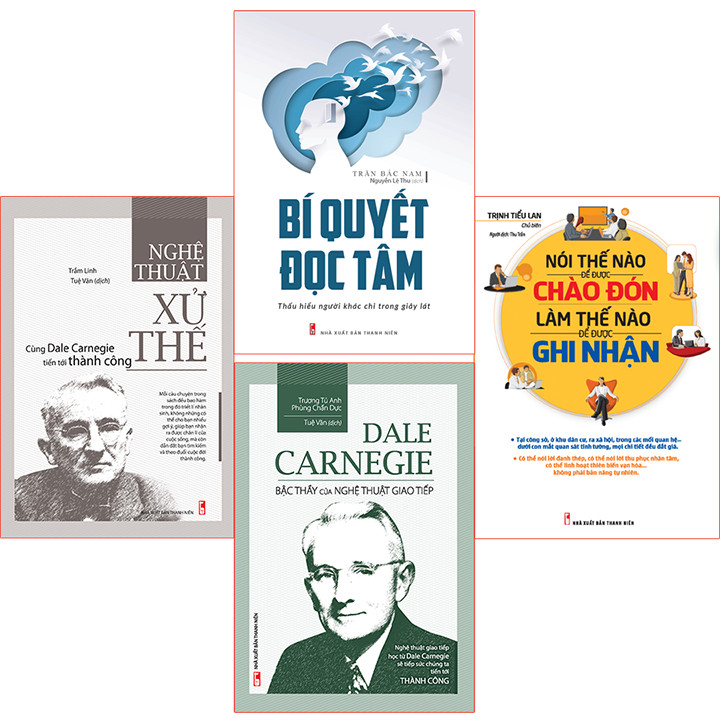 Combo ( 4 cuốn sách):Bí Quyết Đọc Tâm + Bậc Thầy Giao Tiếp + Nghệ Thuật  Xử Thế + Nói Thế Nào Để Đc Ghi Nhận