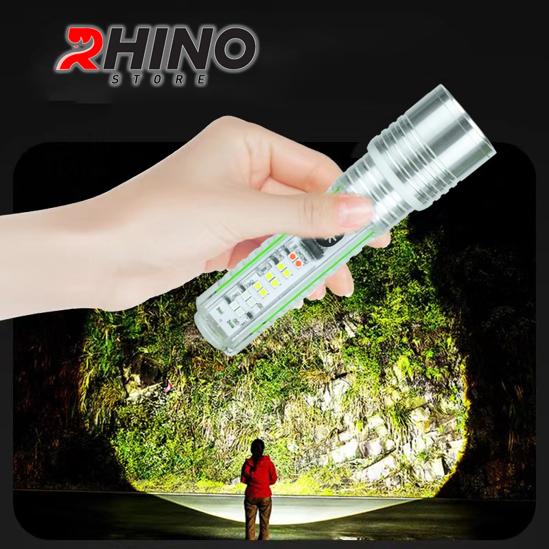 Đèn xe đạp siêu sáng cảm biến thông minh, chống nước Rhino L103 Gồm 8 chế độ sáng - Hàng chính hãng