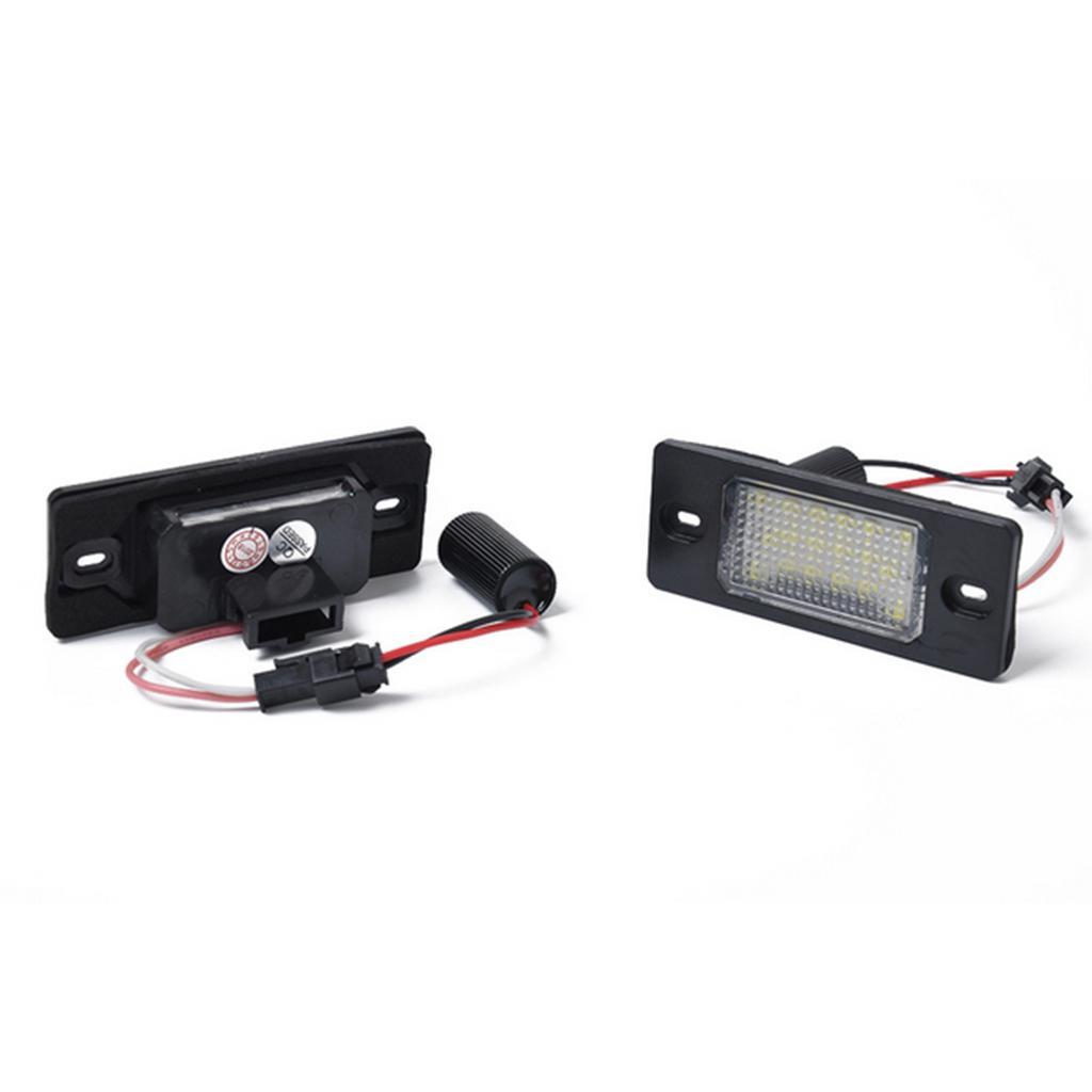 Black License Plate Lamp and License Replacement Frame Fit For Porsche