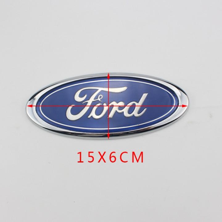 Logo biểu tượng sau xe ô tô Ford Kích thước 15*6cm: KLJ15