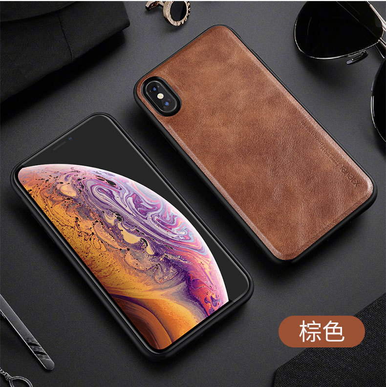 Ốp lưng da cho iPhone X, Xr, Xs Max, iPhone 11, 11 Pro, 11 Pro Max hãng X-level cao cấp viền mềm chống sốc - Hàng chính hãng