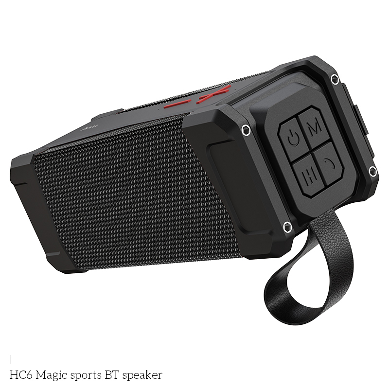 Loa Bluetooth Thể Thao Chống Nước Cho Hoco HC6 - 2 Loa Công Suất 10W, Pass Mạnh Mẽ, Hỗ Trợ FM, Thẻ TF, USB, AUX