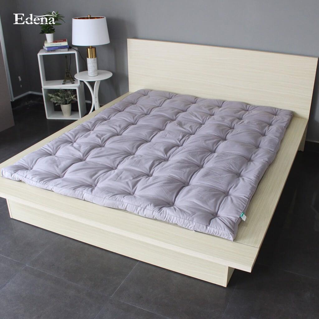 TOPPER DELUXE EDENA MÀU XÁM T Tấm làm mềm nệm, phong cách giường ngủ khách sạn 5 sao