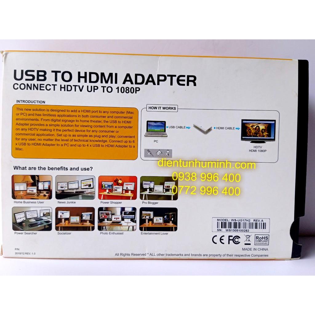 USB TO HDMI - BỘ CHUYỂN USB ra HDMI