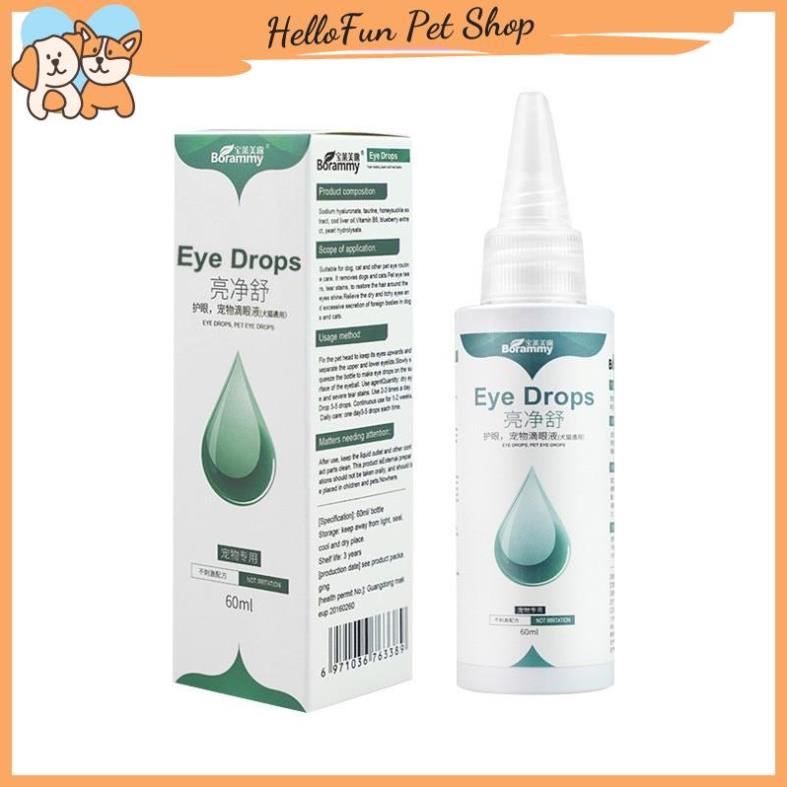 Lọ nhỏ mắt cho chó mèo Borammy 60ml