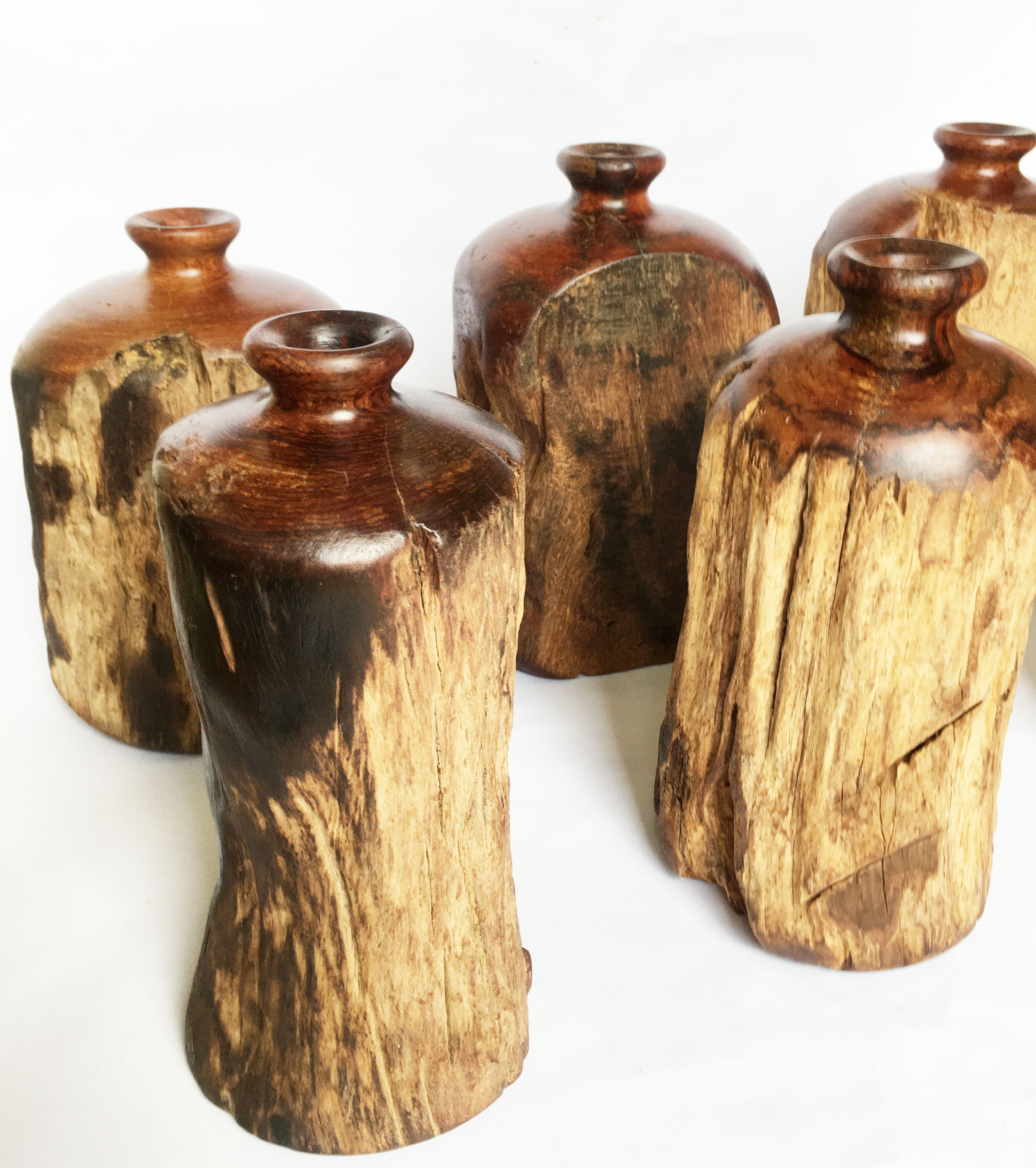 Lọ bình hoa gỗ lũa tự nhiên gỗ Bình Linh dùng decor trang trí sang trọng