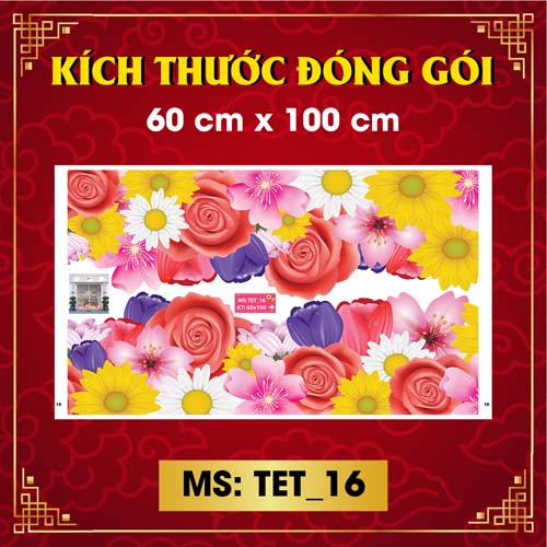 DECAL TRANG TRÍ TẾT 2021 COMBO SỐ 19