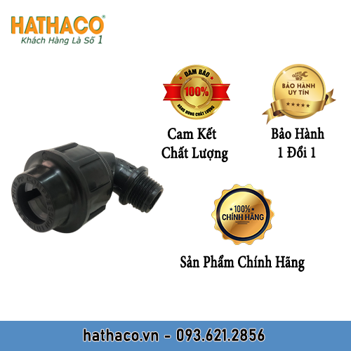 Combo 10 Cút 25 Ren Ngoài 20 - 25 - 32 (ren 1/2 - 3/4&quot; - 1&quot;) HATHACO Dùng Cho Ống HDPE