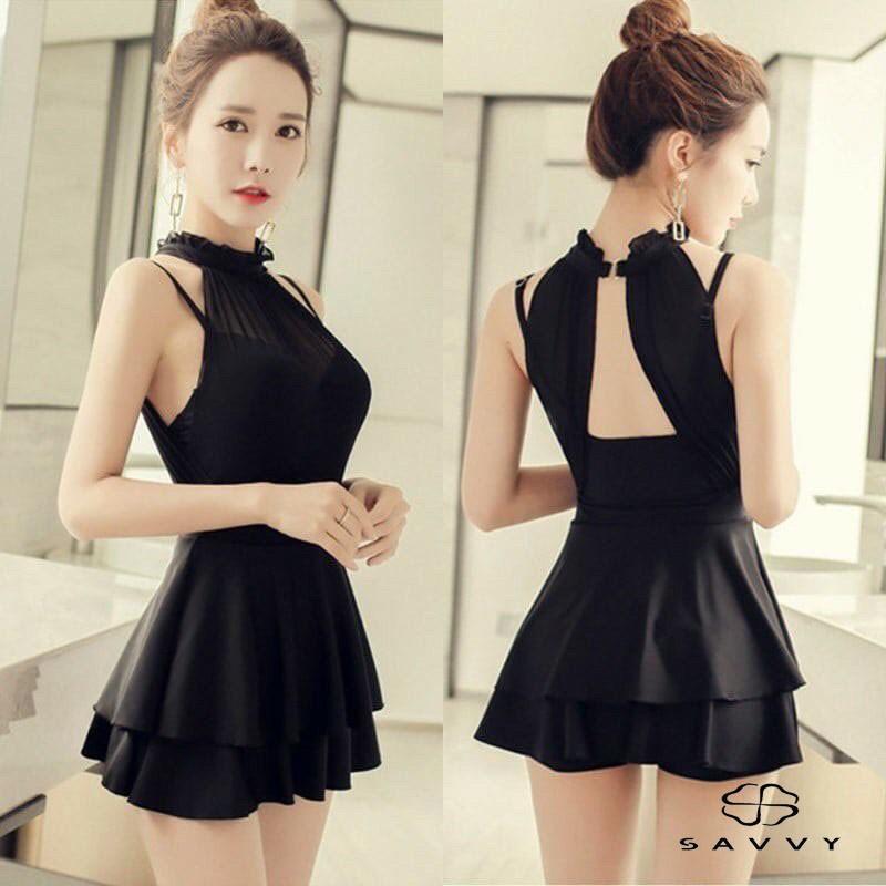 Đồ Bơi 1 Mảnh Dạng Váy Kín Đáo, Bikini Đi Biển Đẹp Che Khuyết Điểm Siêu Tốt