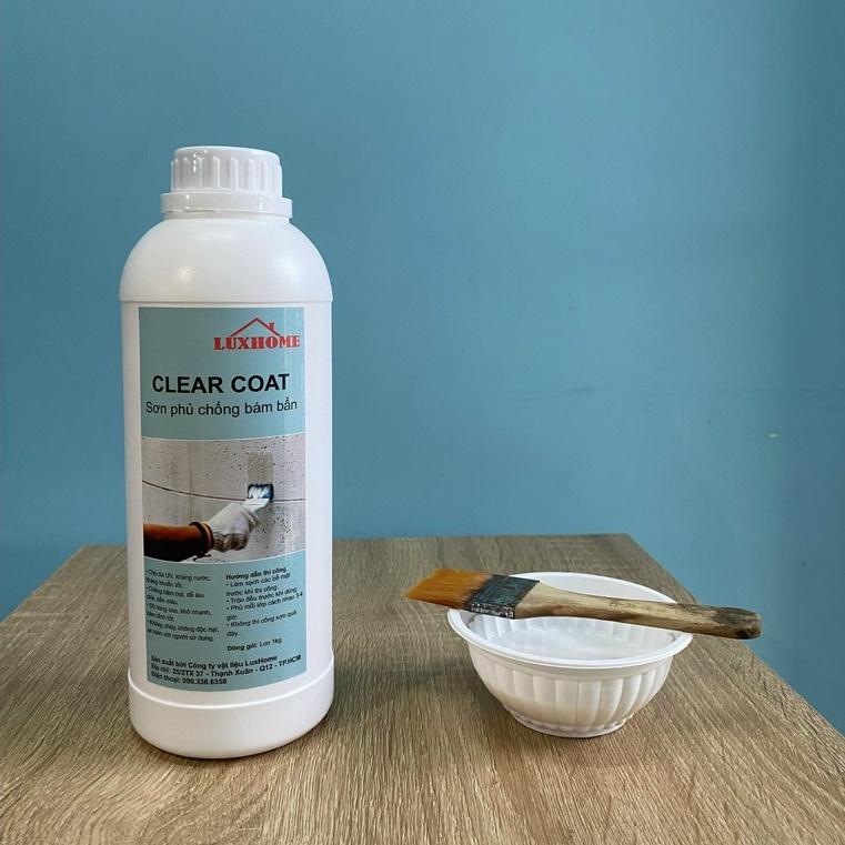 SƠN CHỐNG THẤM TƯỜNG, BÊ TÔNG, GẠCH, ĐÁ... - CLEAR COAT LUXHOME - CHỐNG BÁM BỤI GỐC NƯỚC