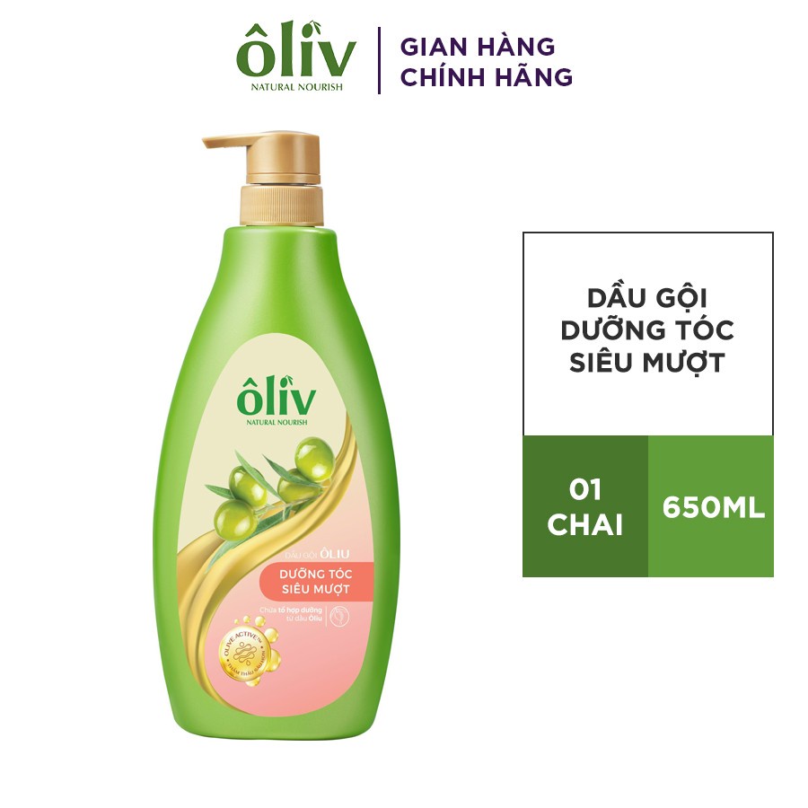 Dầu Gội Dưỡng Tóc Siêu Mượt Ôliv 650ml