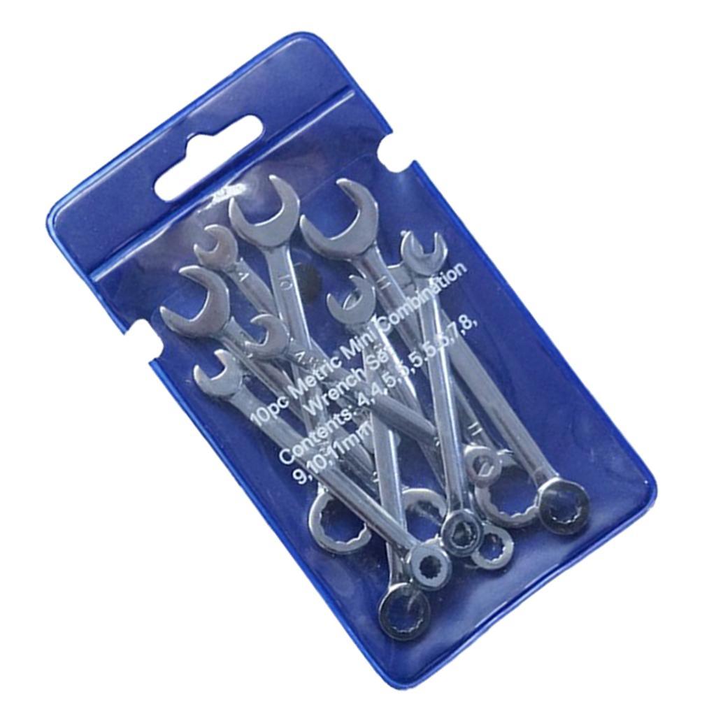 20x Steel Polished Ratcheting Combination Spanner Wrench Set Flex-Head