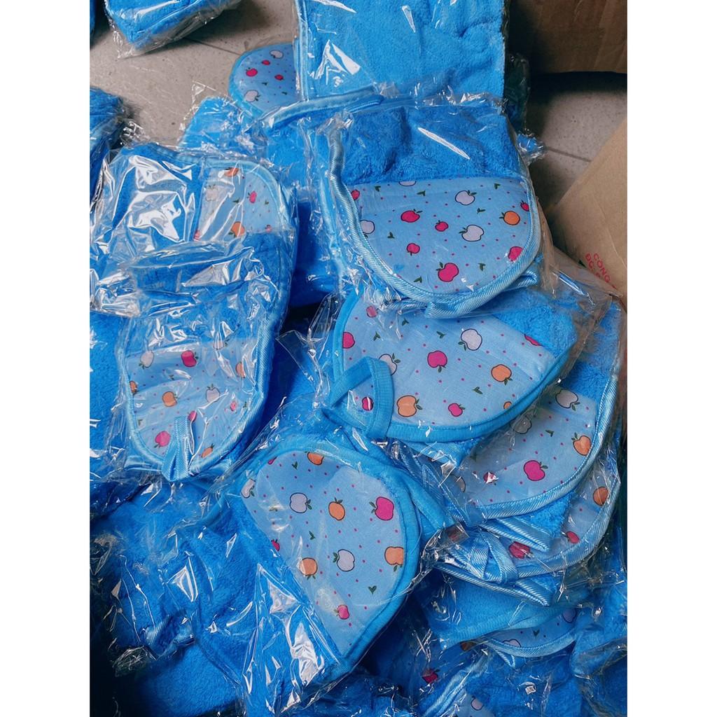 Mẫu Mới - Khăn Lau Tay Nhà Bếp Siêu Mền Có Móc Treo Tiện Lợi