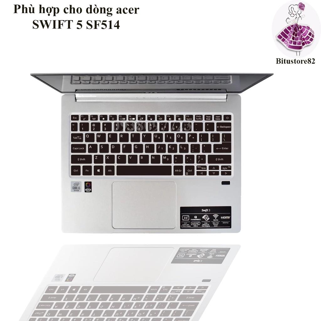 Ốp bàn phím dành cho laptop Acer Swift 5 SF514 - Miếng, tấm silicon bảo vệ che, phủ, đậy, lót bàn phím