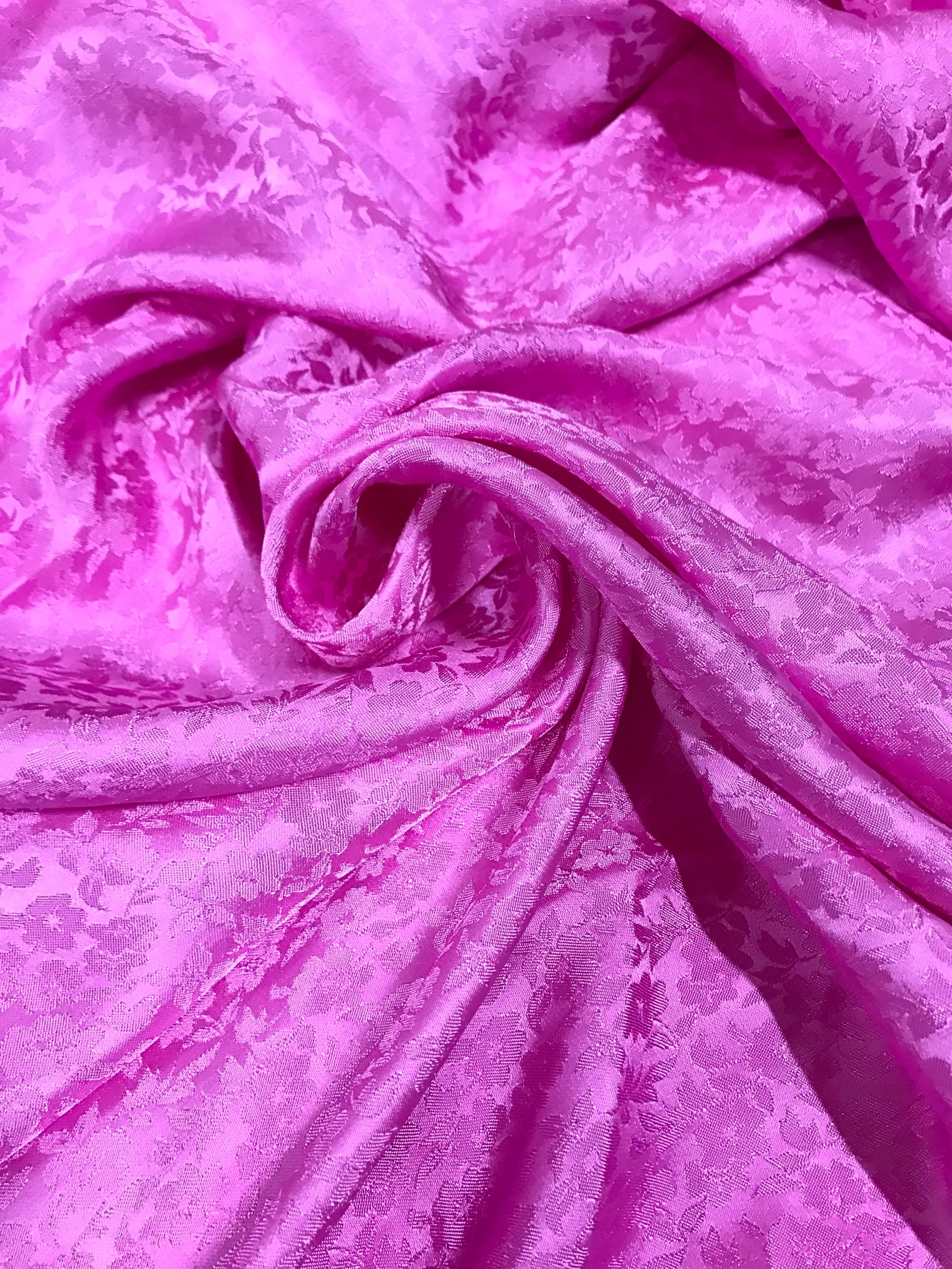 Vải Lụa Tơ Tằm Palacesilk hoa mai màu tím hồng may áo dài, dệt thủ công#mềm mượt#nhẹ#thoáng mát, khổ rộng 90cm