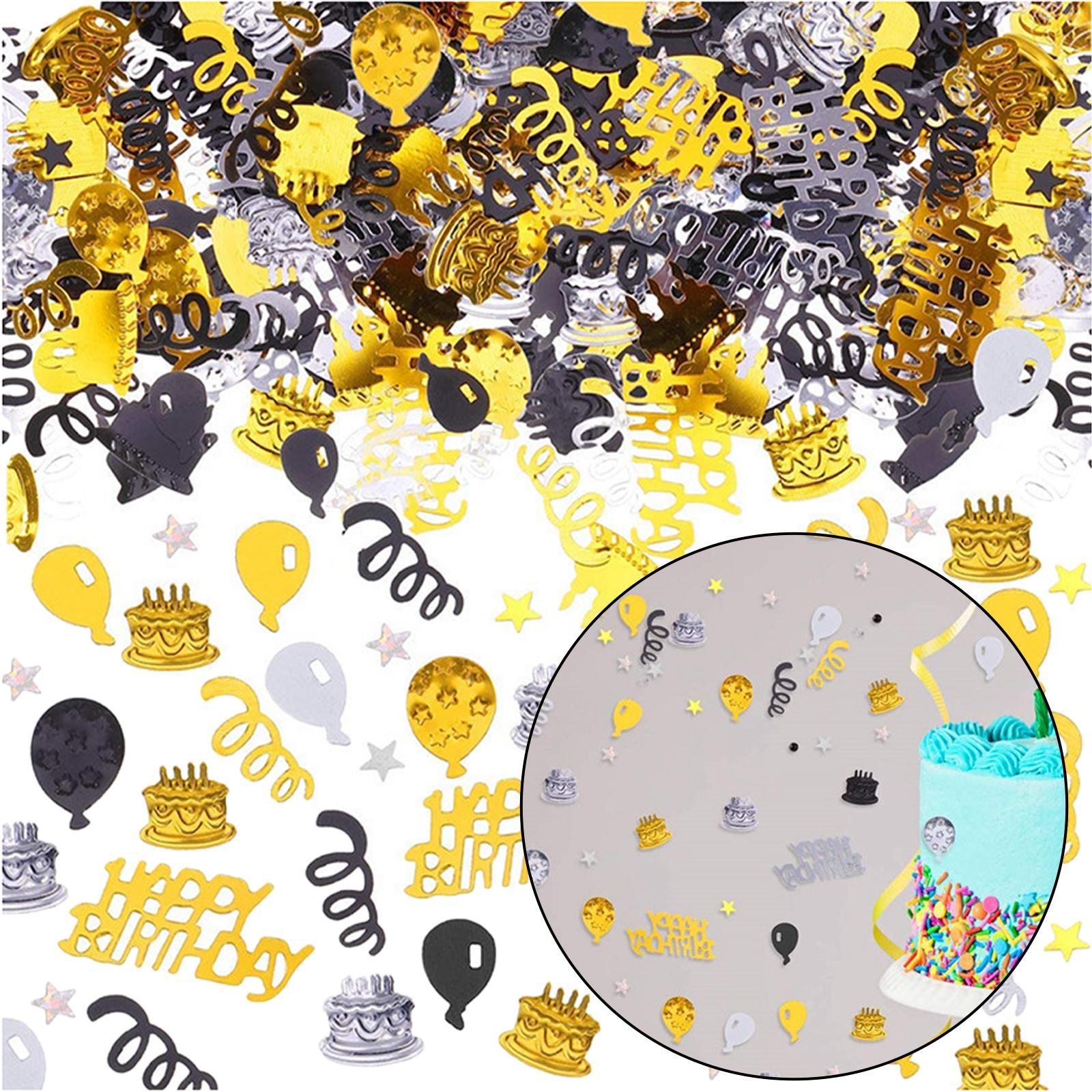 450 Pieces Birthday Cake Confetti Table Scatter Confetti for Party DIY Arts