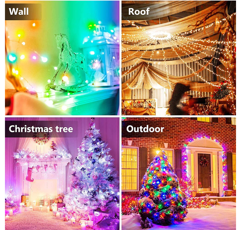 Cuộn led 10m rgb cảm ứng âm thanh giọng nói hiệu ứng nháy đuổi dùng app remote