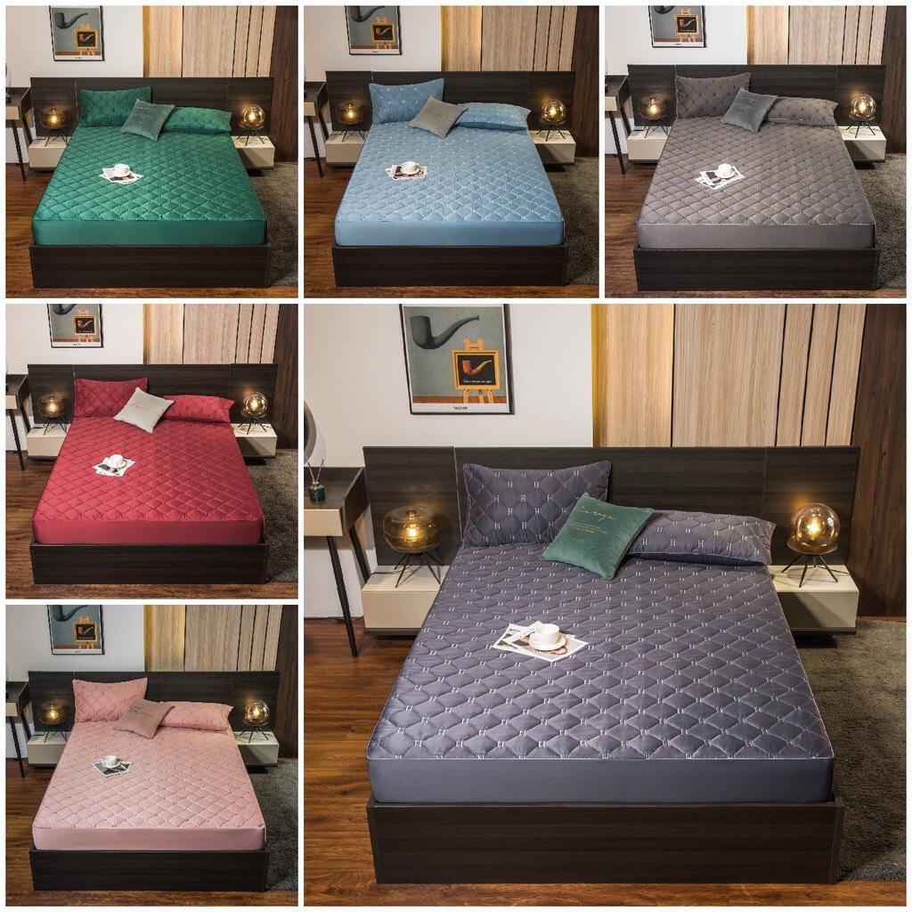 Bộ Ga Gối Lụa Sateens Trần Bọc Chun mềm mịn Giá Rẻ hàng loại 1