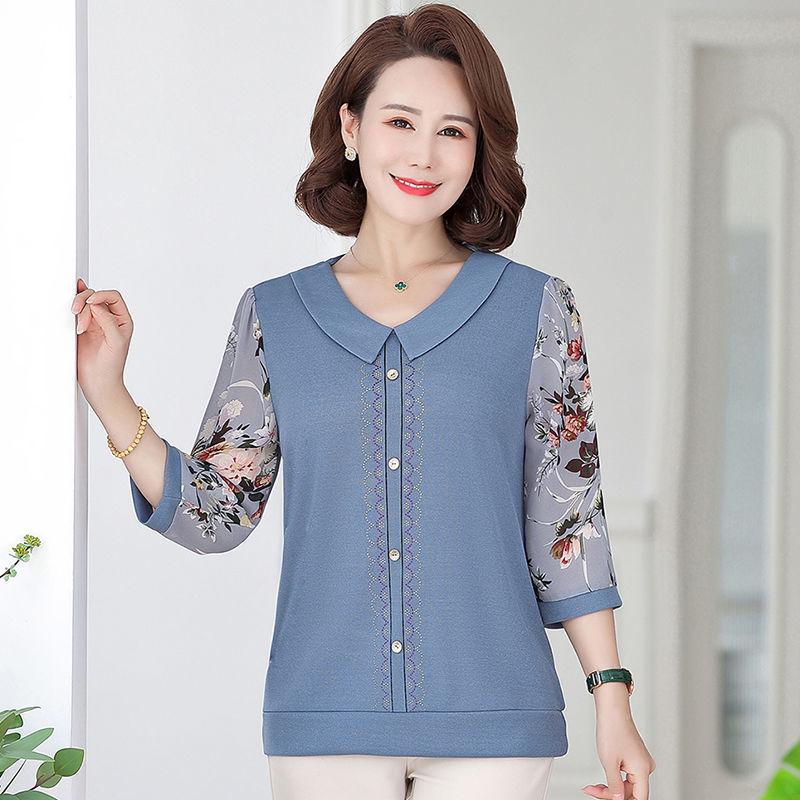 Áo Len nữ Trung Niên A90 - Áo kiểu trung tuổi U40 U50 cho mẹ thời trang thu đông Đẹp sang trọng cao cấp Bigsize giá rẻ