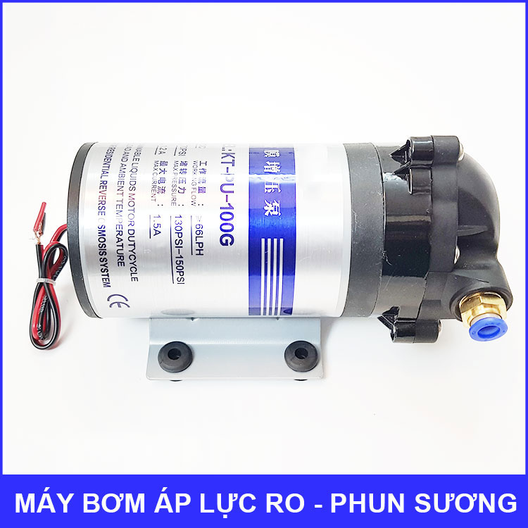 Máy bơm áp lực phun sương lọc nước 24V 100G 66L