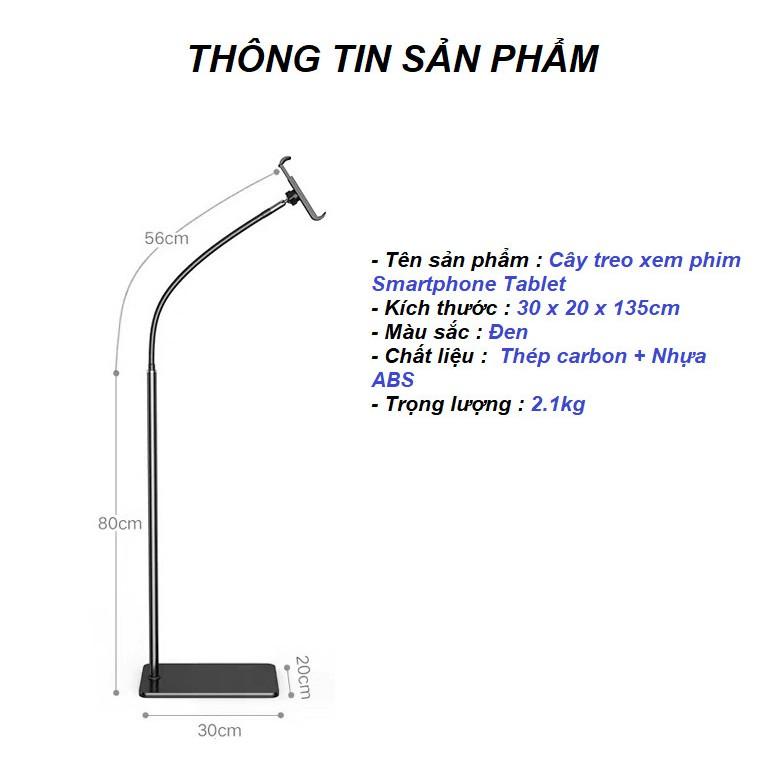 Giá đỡ đứng xem phim Smartphone Tablet 135cm 360° Lazy Frame