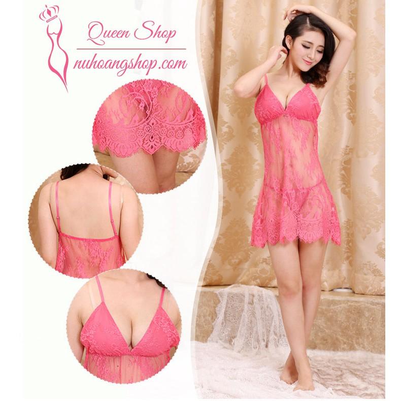 Đồ ngủ quyến rũ VNS291A-đầm ngủ gợi cảm ren