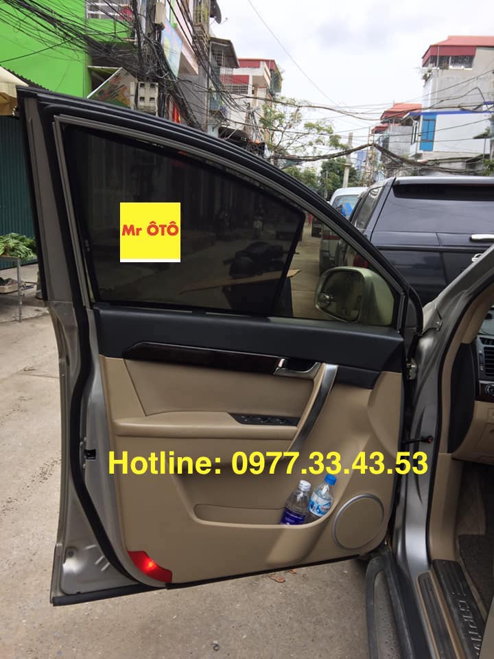 Rèm Che Nắng Xe Chevrolet Captiva 2006-2015 Vải dày dặn, chống nắng tuyệt đối, dễ dàng lắp đặt, vừa khít 100% Hàng Loại 1 Mr Ô Tô, gắn đế nhựa
