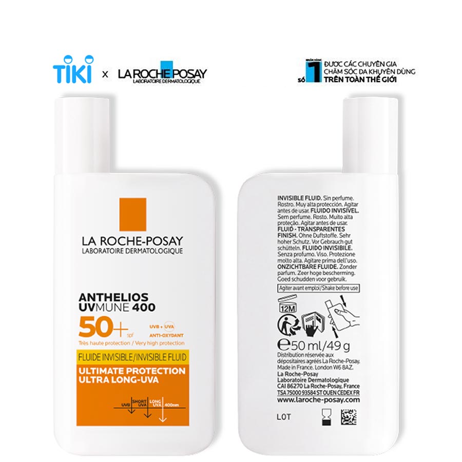 Sữa chống nắng tia UVA dài La Roche-Posay Anthelios UV Mune 400 50ml