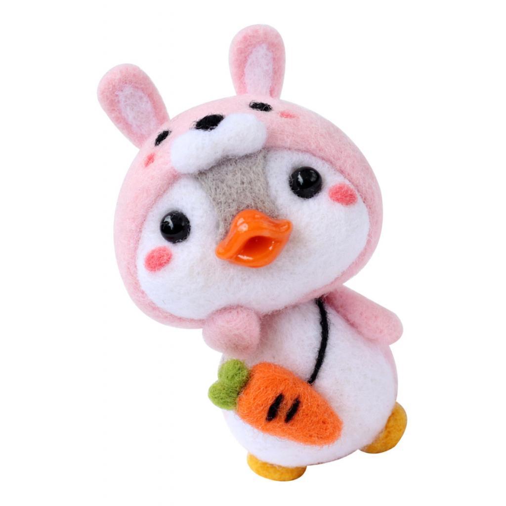 Lovely Needle Felting Animal Kit Felted Animals Needle Felting Starter Kit for Kids Beginners Art Projects with Basic Tools 6 x 4.5cm