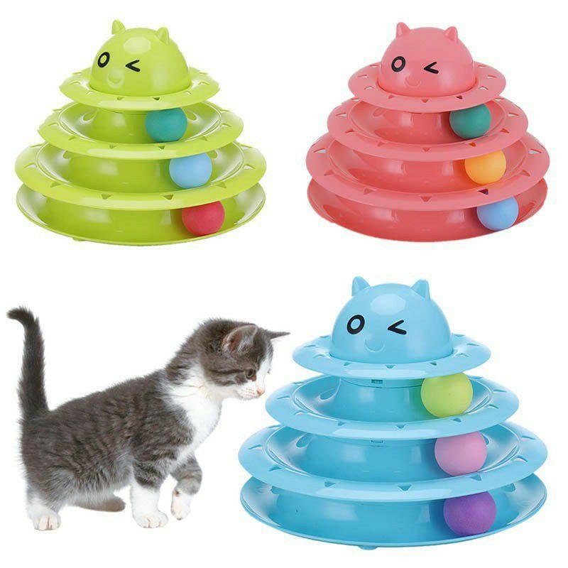 Tháp bóng 4 tầng đồ chơi cho mèo