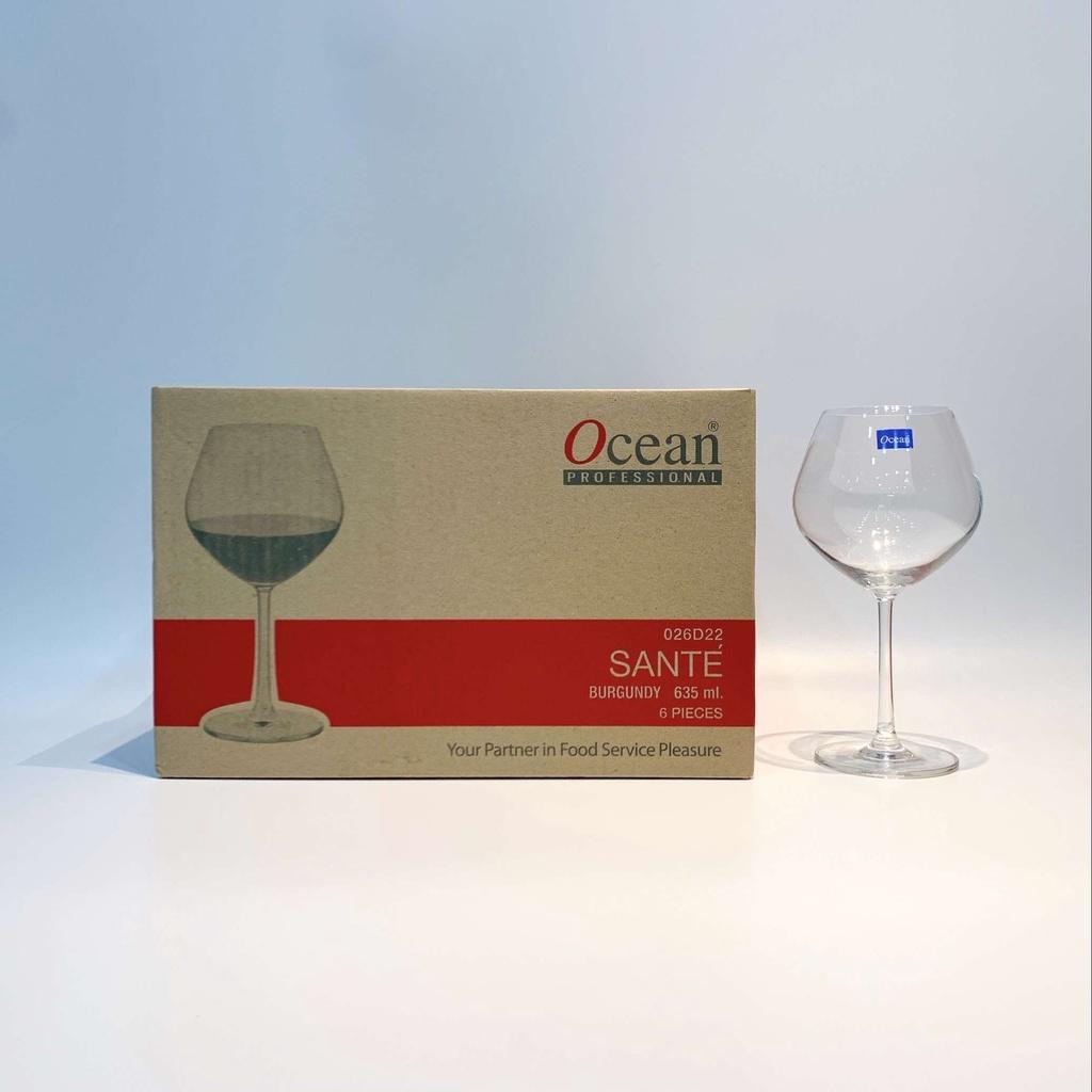 Bộ 6 Ly Sante Burgundy 635ml Ocean Thái Lan Hàng Chính Hãng