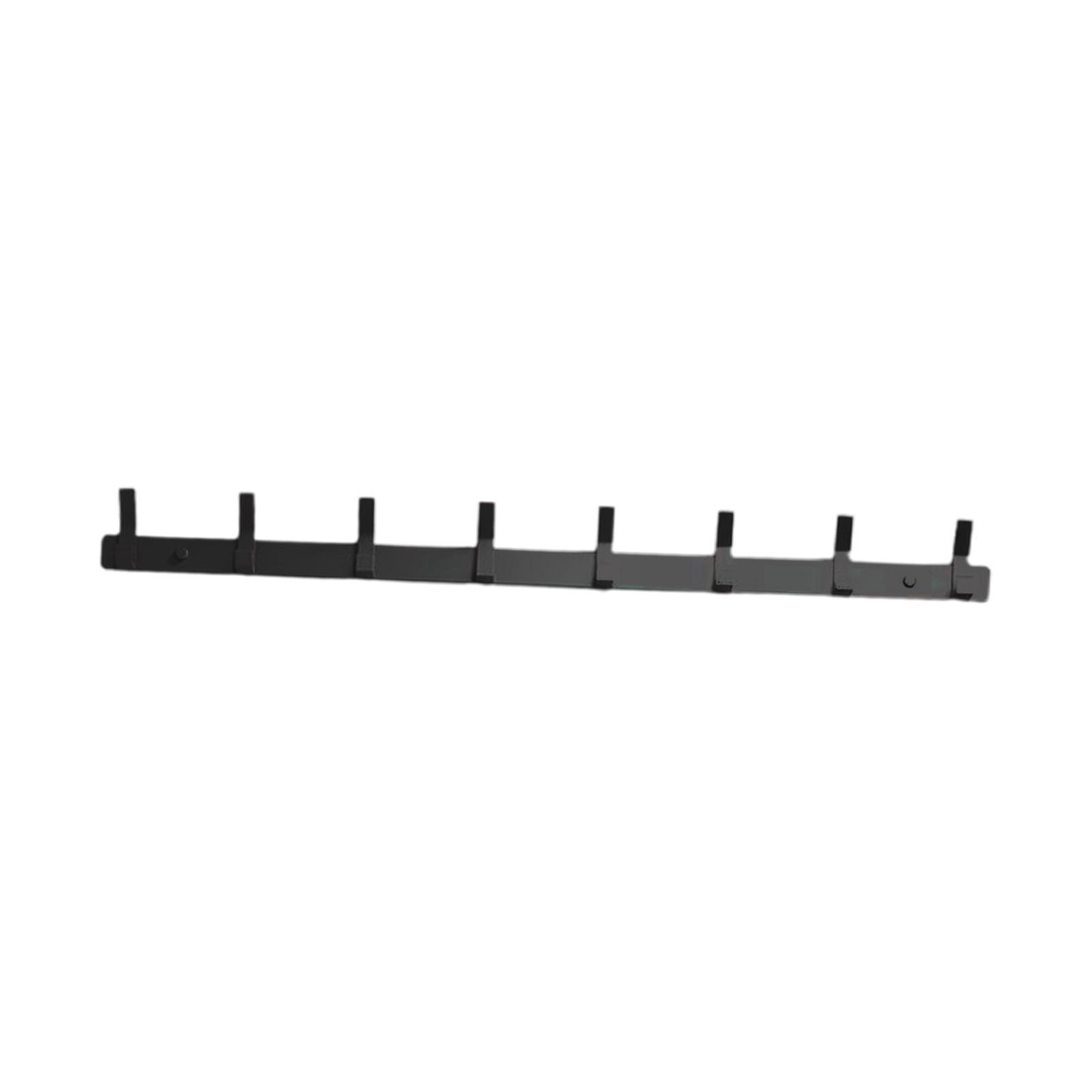 Clothes Wall Rack with 8 Hooks Aluminum Coat Hook Rail for Entryway Hat Coat